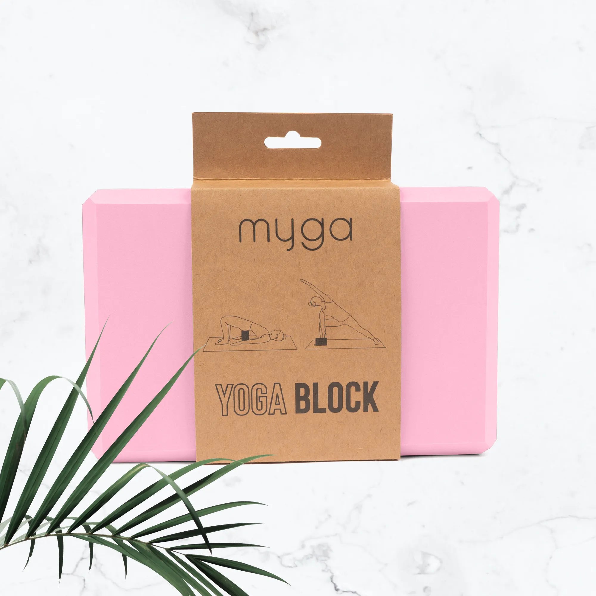 Pink Foam Yoga Block - Myga