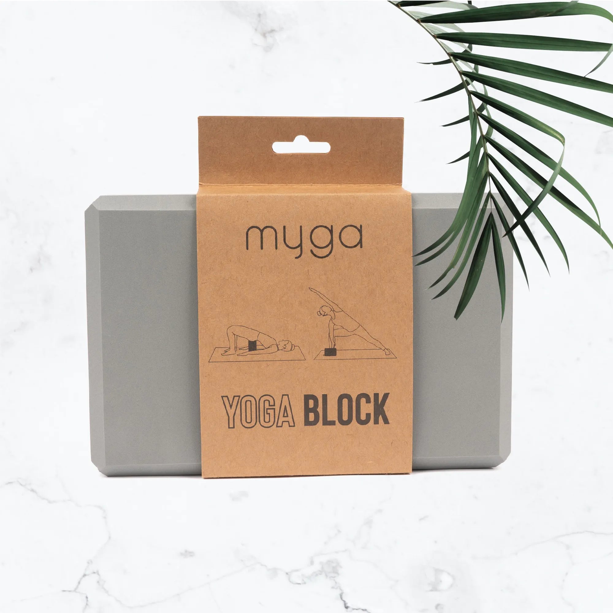 Grey Foam Yoga Block - Myga