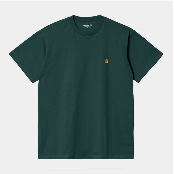 Carhartt T-shirt Chase Botanic/gold