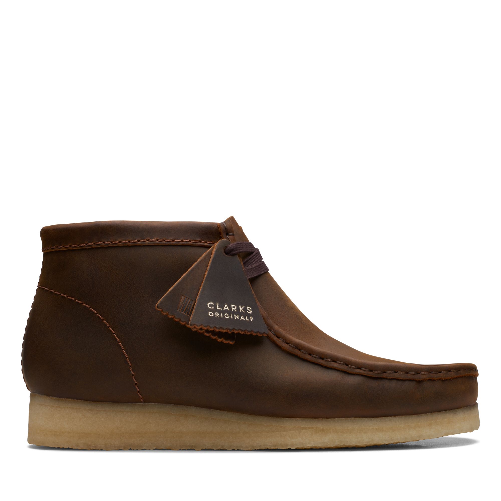Wallabee Leather Boots (Beeswax)
