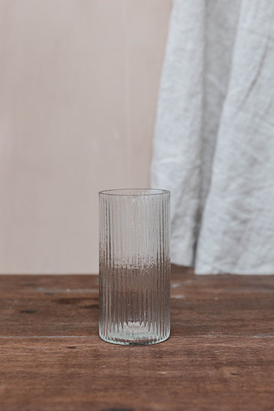 Slim Ribbed Vase