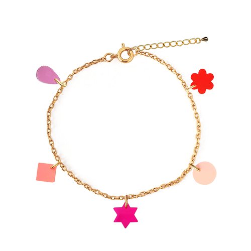 Charm Bracelet - Pink