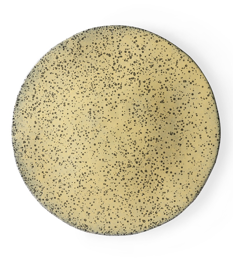 HK Living Gradient ceramics: Dinner plate yellow