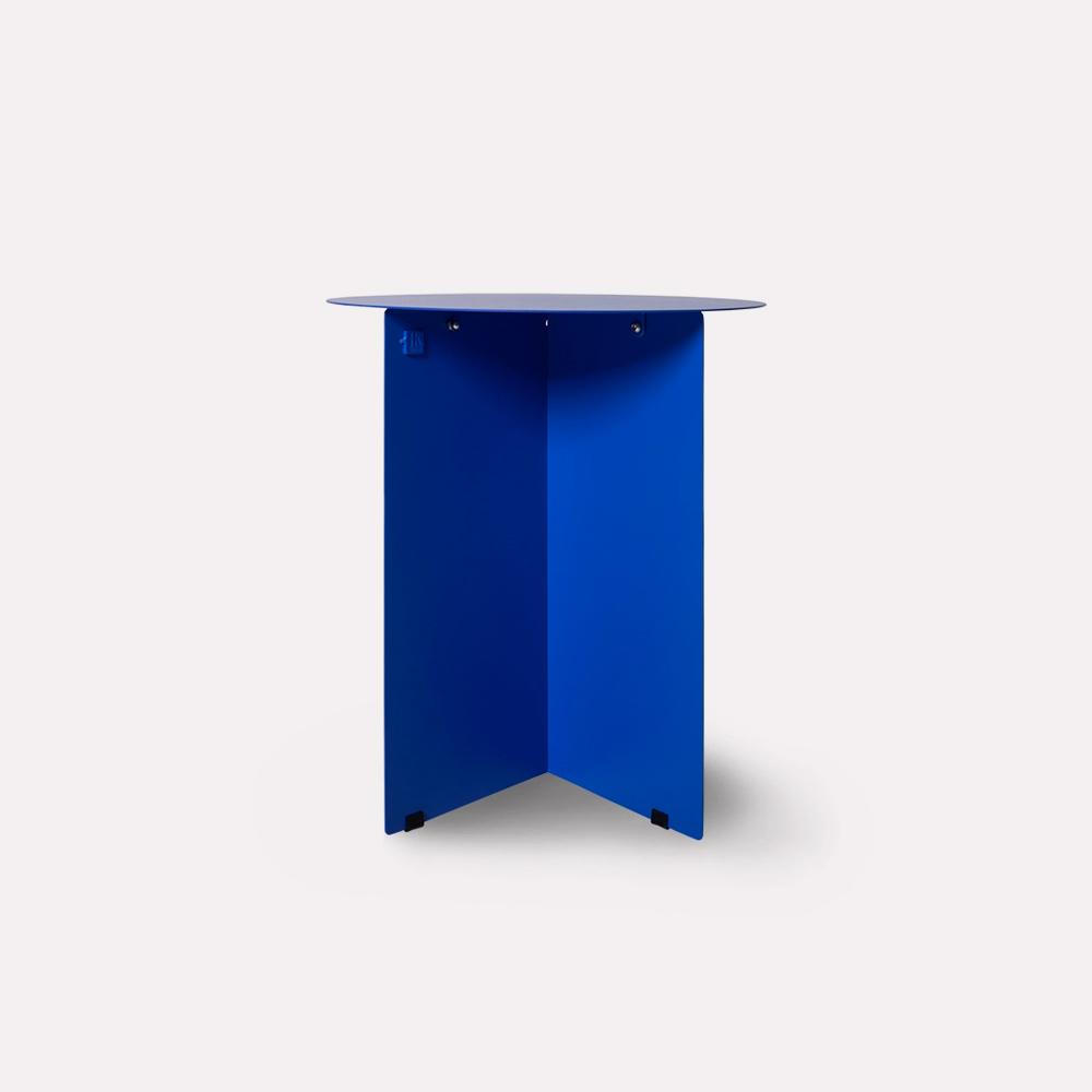 Metal Side Table Round Cobalt Blue d40x45