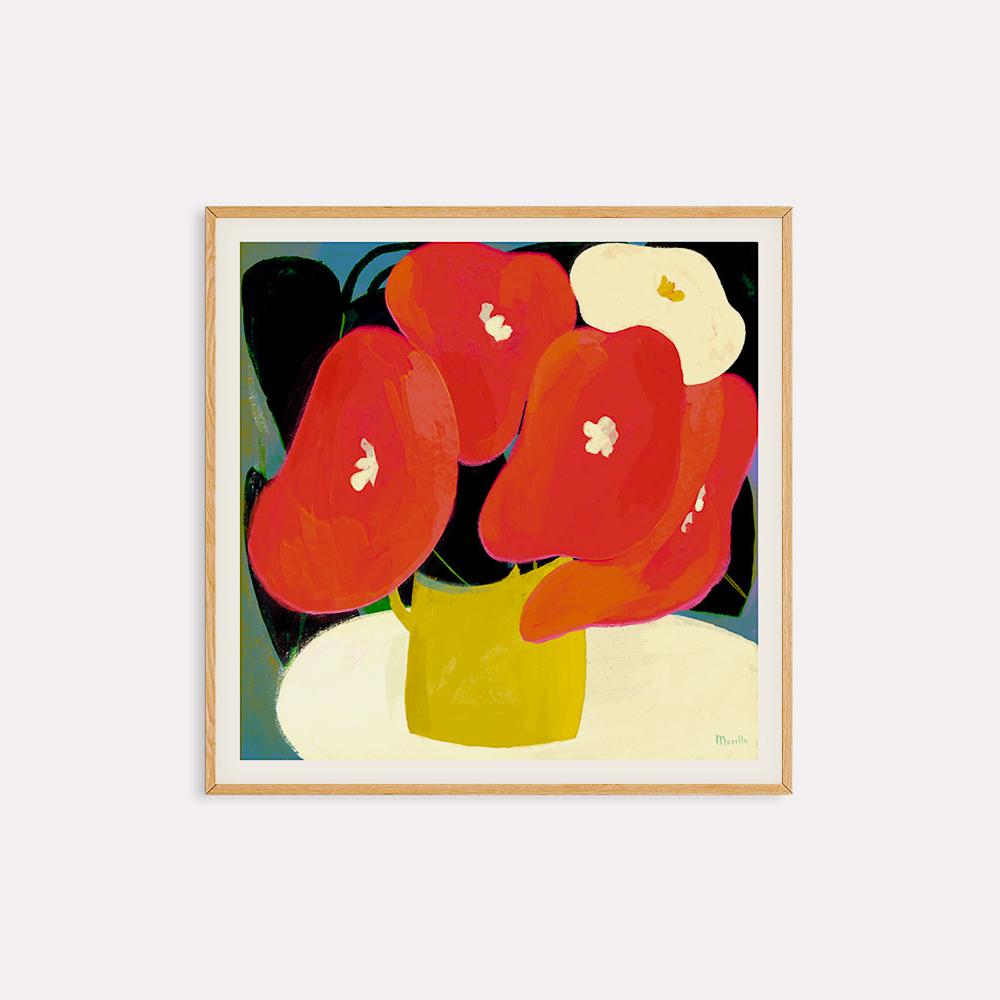 Art Print Marco: Yellow Vase 50x50cm