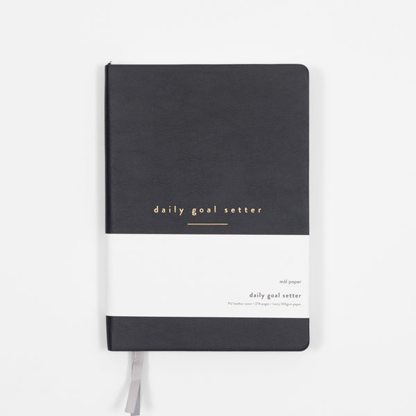 Daily Goal Setter Planner In Black