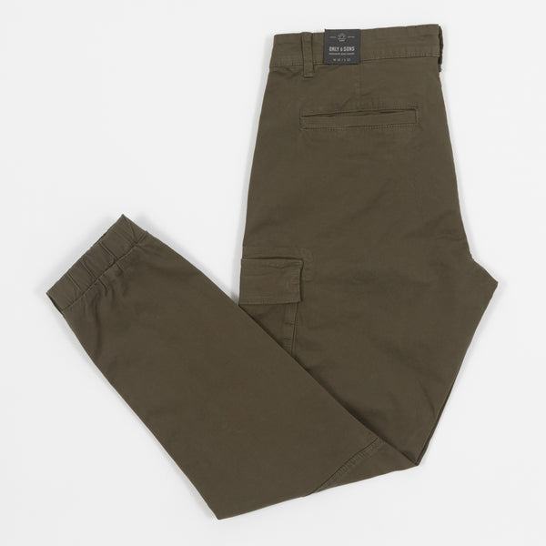 Only & Sons Cargo Pants In Green