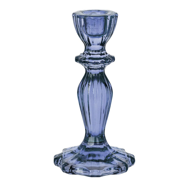 Glass Candle Holder - Navy