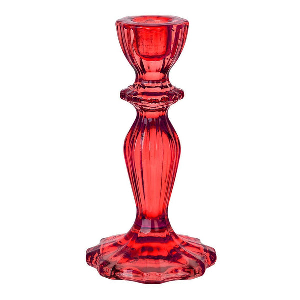 Talking Tables Glass Candle Holder - Red