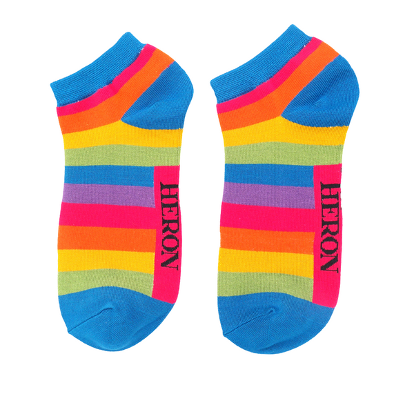 Mr Heron - Thick Rainbow Trainer Socks