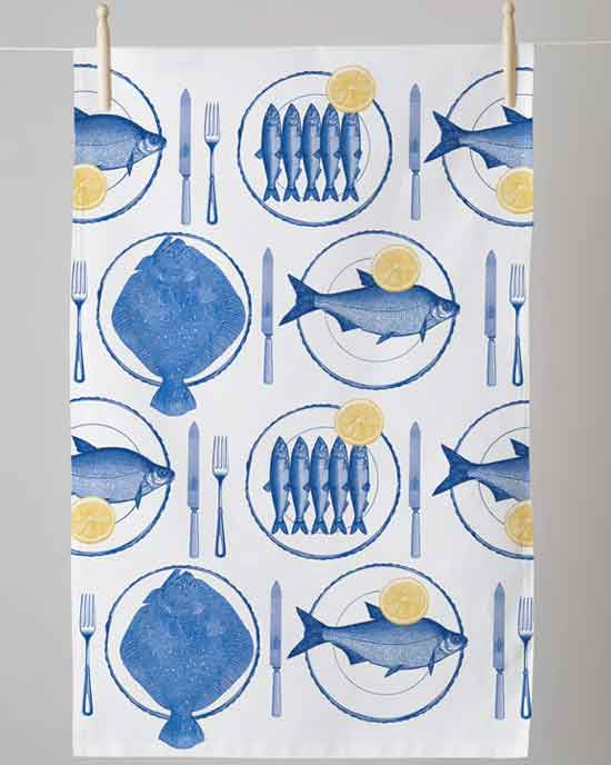 Thornback & Peel Tea Towel Fish Supper