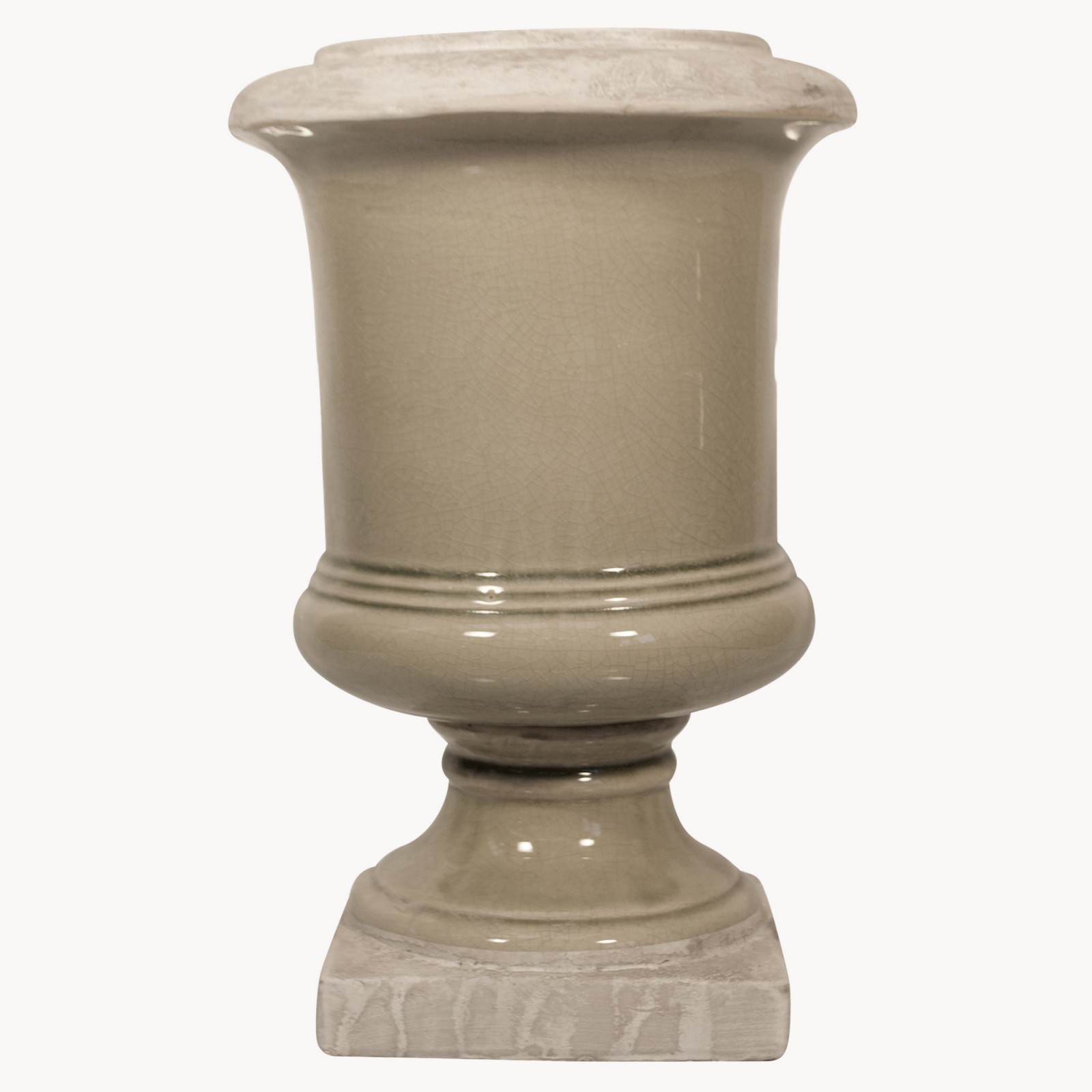 French Grey Stone Birkdale Glazed Planter