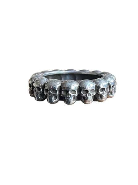 Window Dressing The Soul Skull Band, 925 Silver Ring
