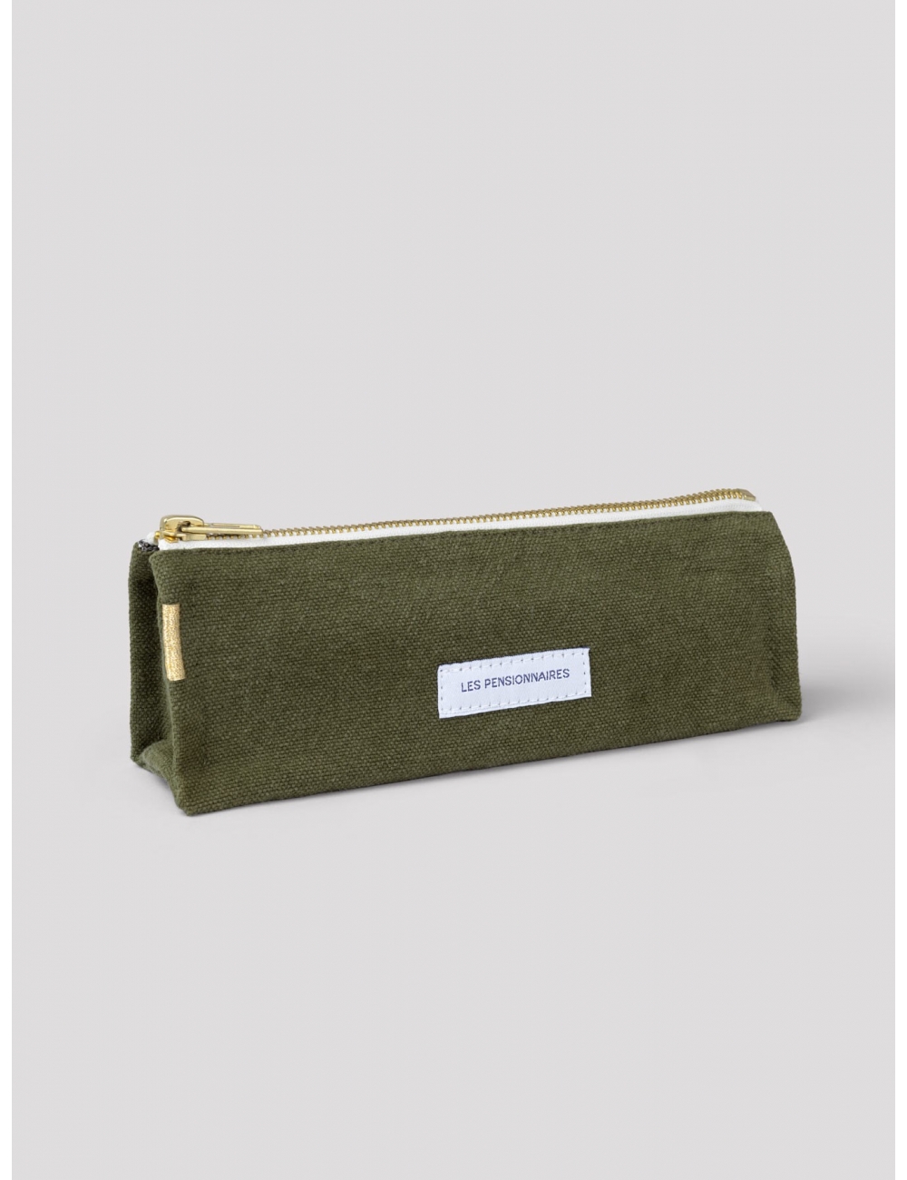 Caper Green Organic Cotton Pencil Case