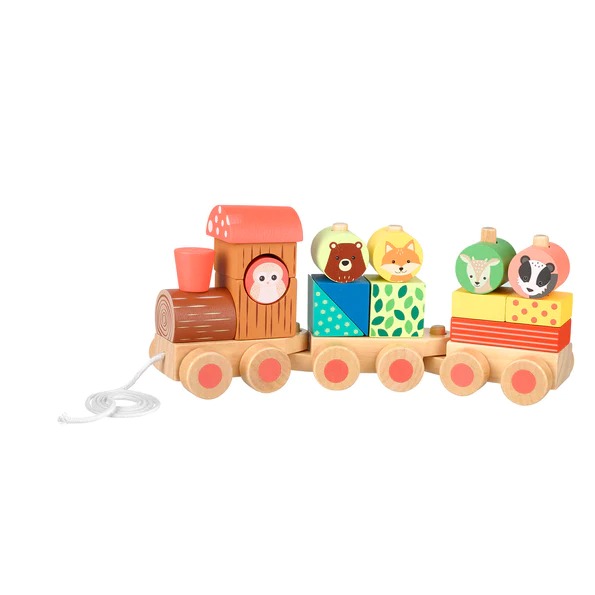 Orange Tree Toys Woodland Animals Puzzle Train