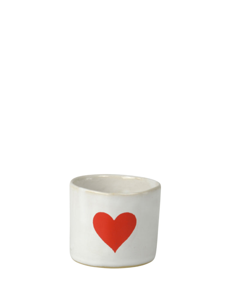 Kuhn Keramik Kühn Keramik Heart Espresso Beaker In White