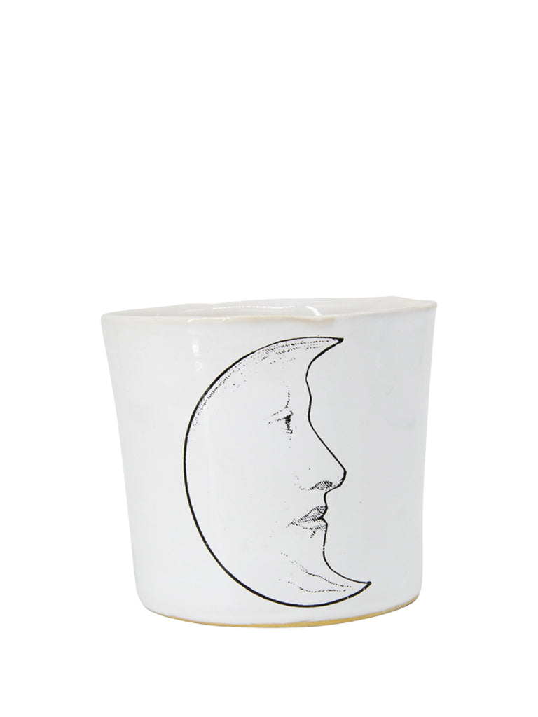 Kühn Keramik Big Half Moon Coffee Beaker In White