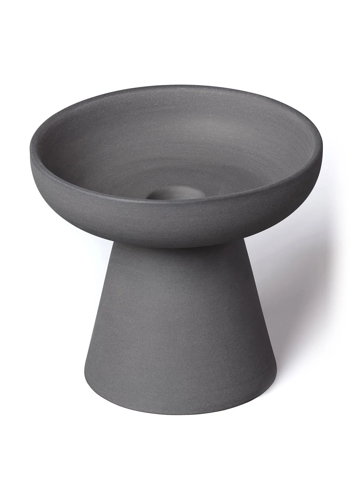 aery-porcini-small-candle-holder-in-charcoal-matt-clay