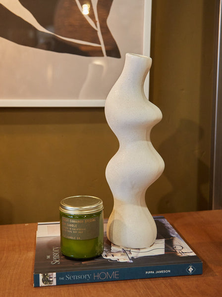 Poplar Glazed Waved Vase - Medium