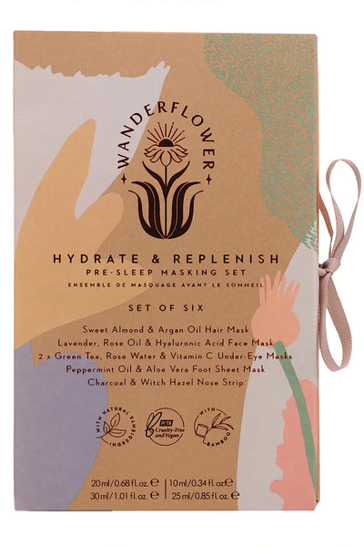 Wanderflower Hydrate & Replenish Pre Sleep Masking Set