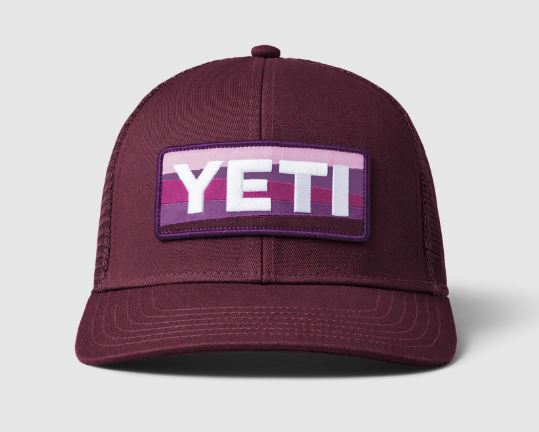 Sunrise Badge Low Pro Trucker Cap Plum