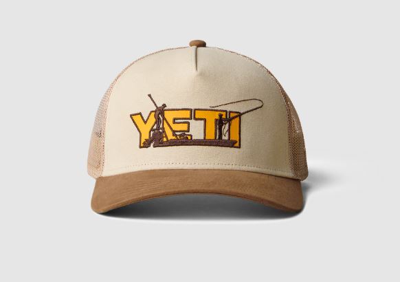 Skiff Trucker Cap Khaki/Alpine Yellow