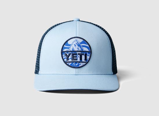 Mountain Badge Hat Light Blue