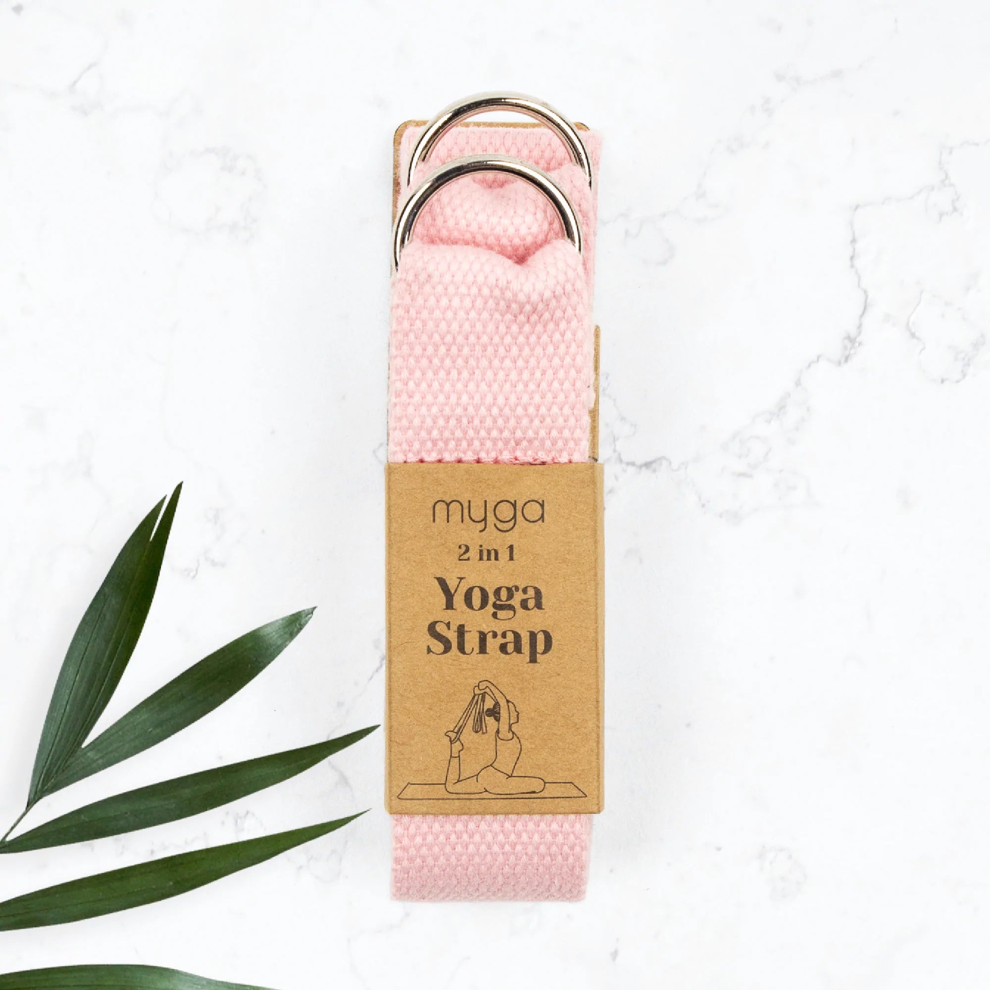 Dusty Pink 2 In 1 Yoga Belt & Sling - Myga