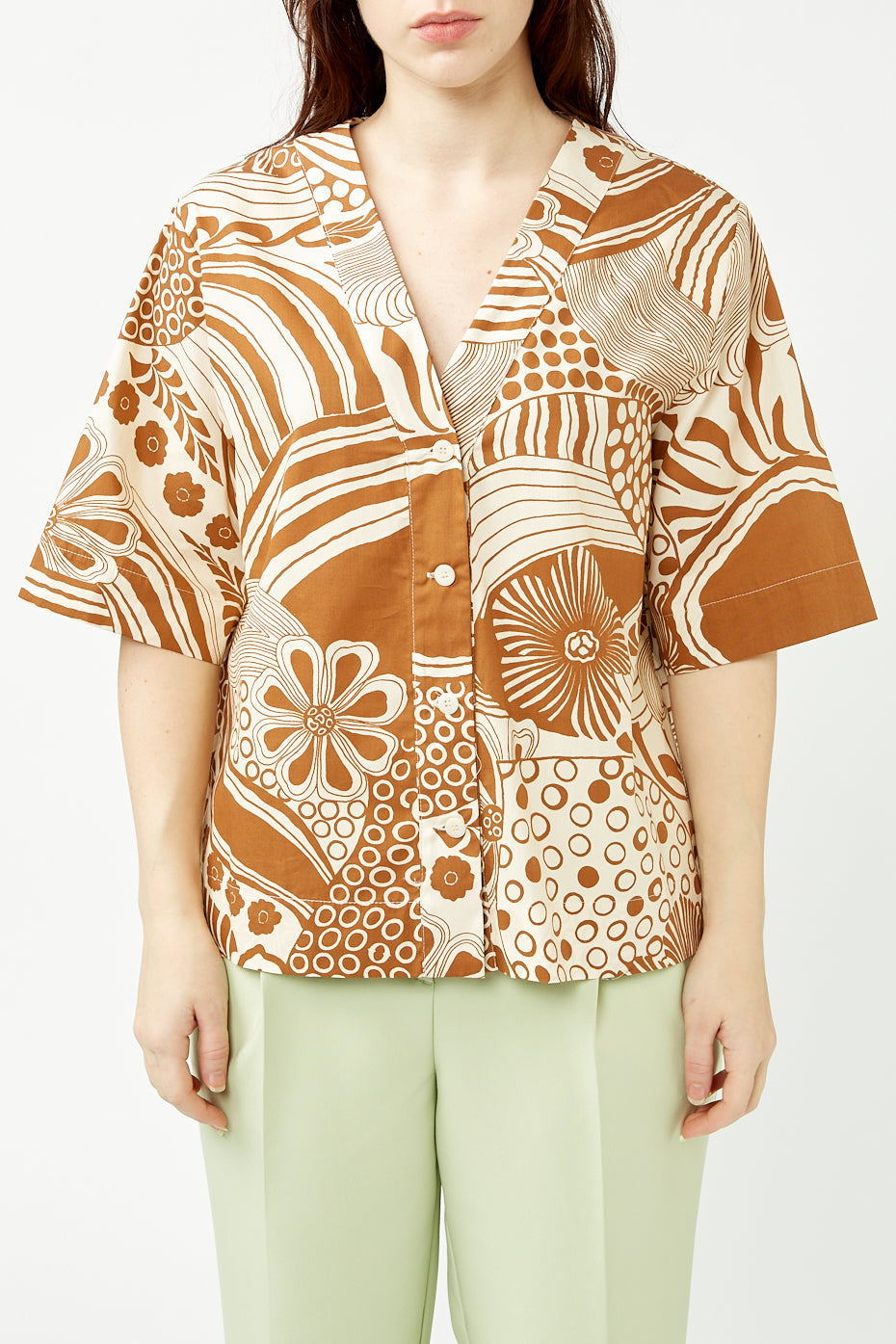 Cuoio Flower Shirt