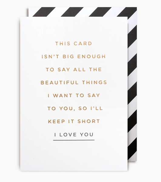 I Love You | Mini Greeting Card