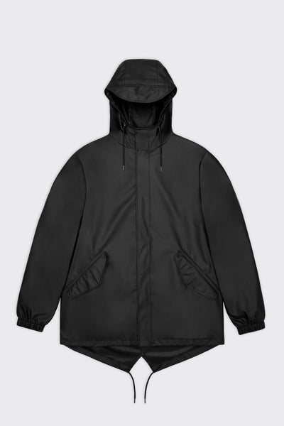 Rains Unisex Fishtail Jacket - Black