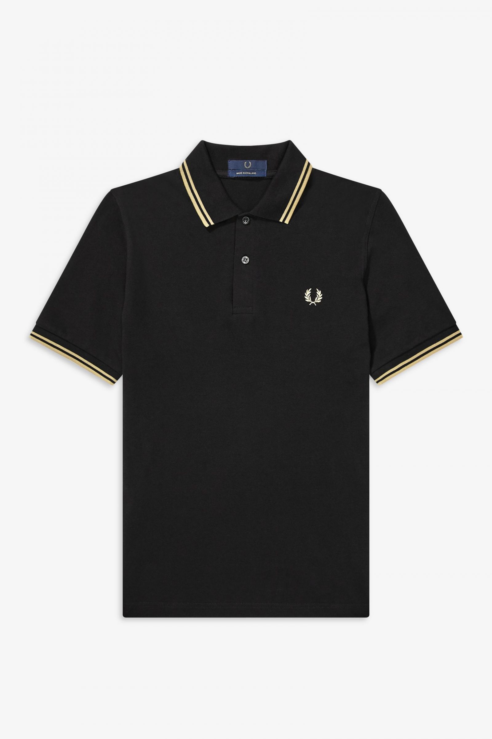 Fred Perry Fred Perry Reissues Original Twin Tipped Polo Black Champagne Champagne