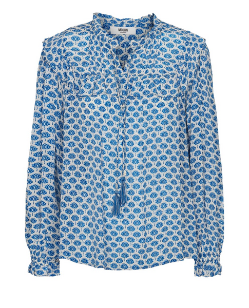 Vicki Lapis Blue Blouse