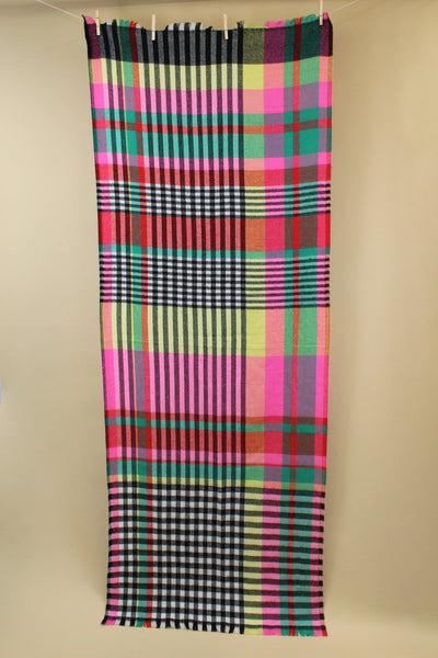 Rainbow Check Scarf