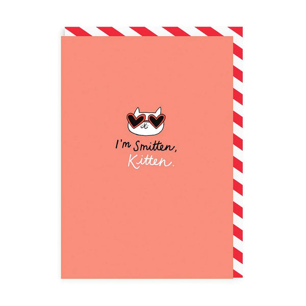 Ohhdeer Smitten Kitten Enamel Pin Valentine's Card