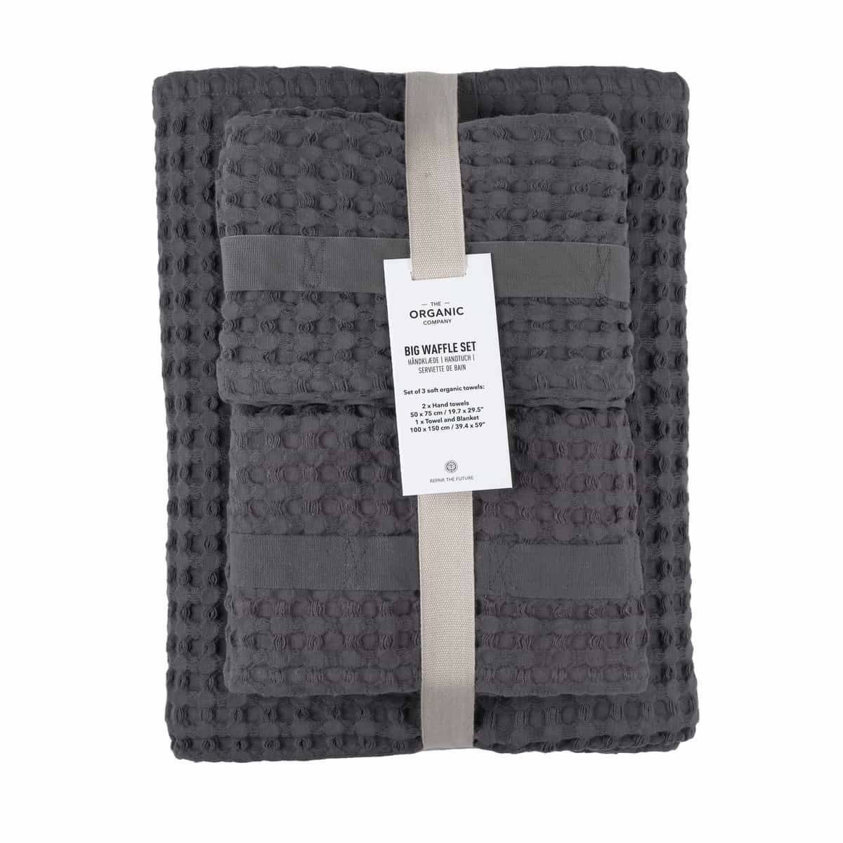 Towels Set - Waffle Gift Set by The Organic Company