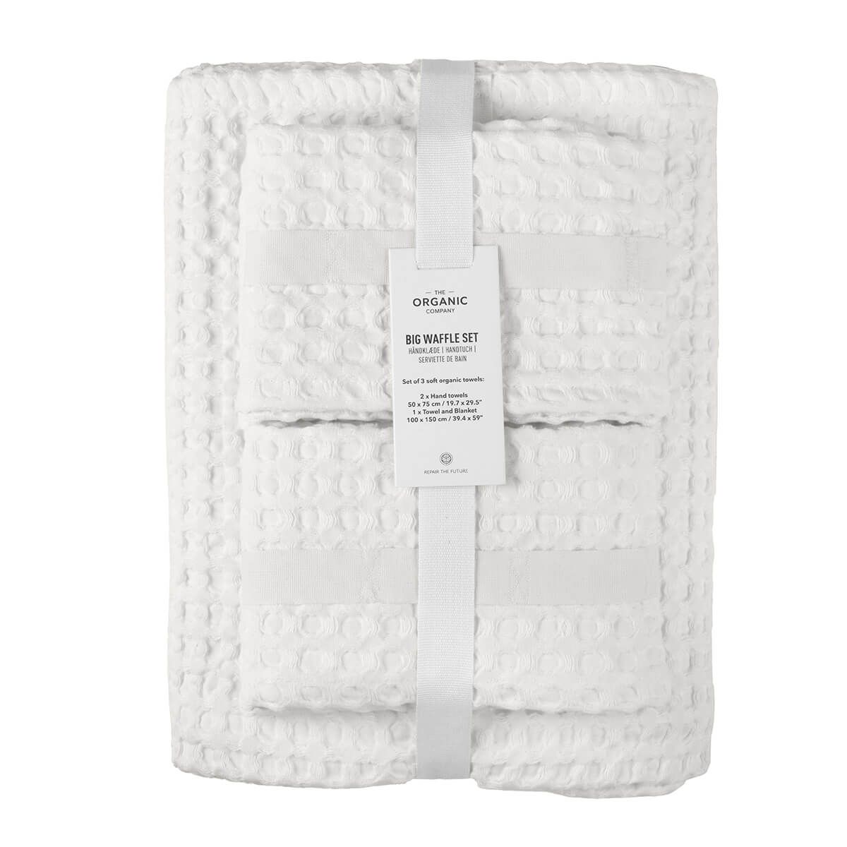 Towels Set - Waffle Gift Set by The Organic Company