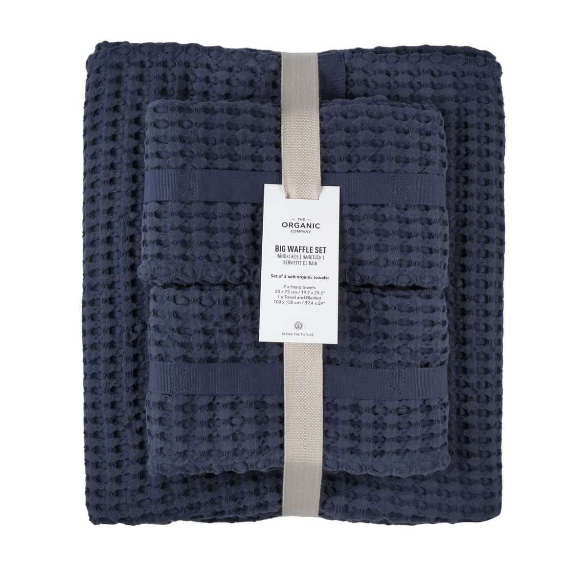 Towels Set - Waffle Gift Set by The Organic Company