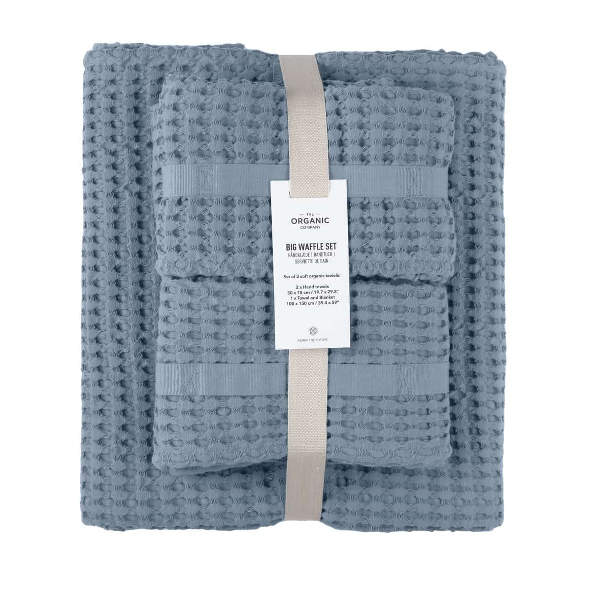 Towels Set - Waffle Gift Set by The Organic Company