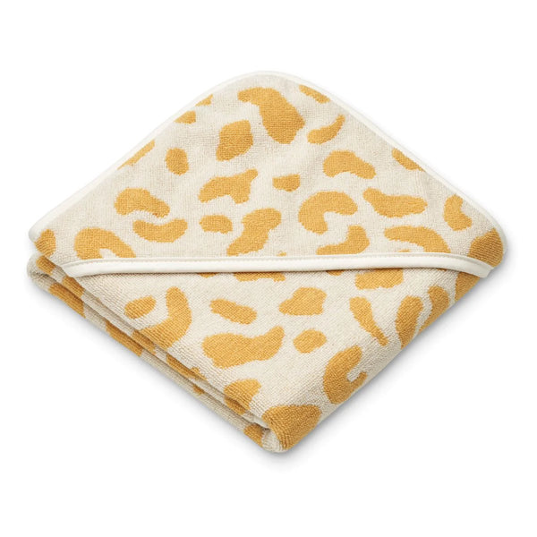 : Alba Hooded Baby Towel - Leo/jojoba