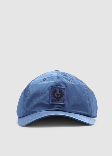 Belstaff Men's Phoenix Logo Cap Shimmer Shell In Forward Blue