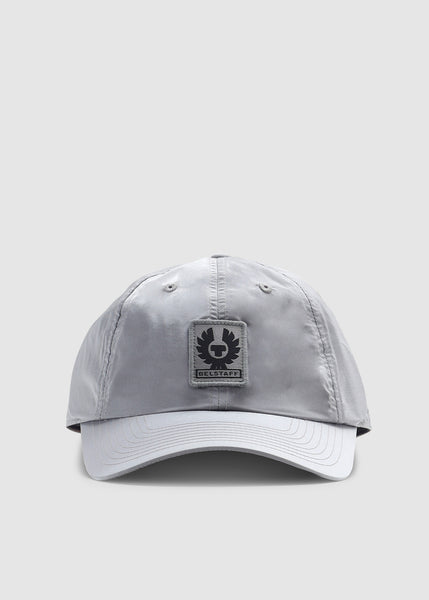 Belstaff Men's Phoenix Logo Cap Shimmer Shell In Old Silver Heather