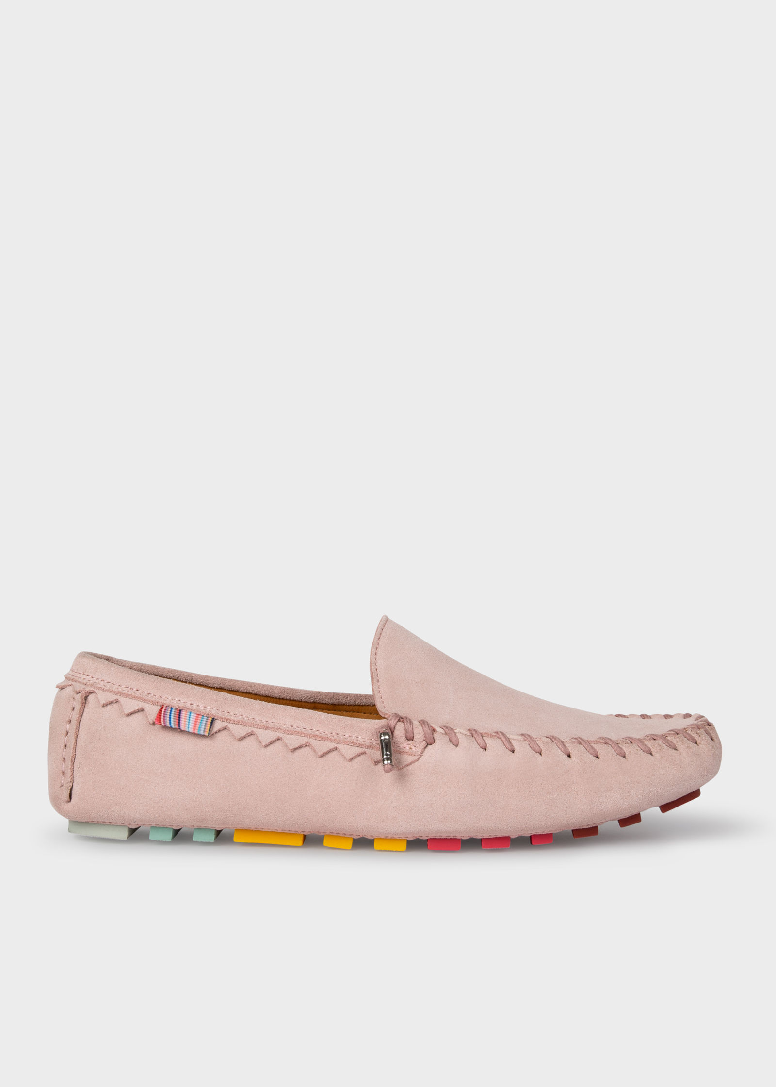 Paul Smith Pink Dustin Suede Driving Loafers