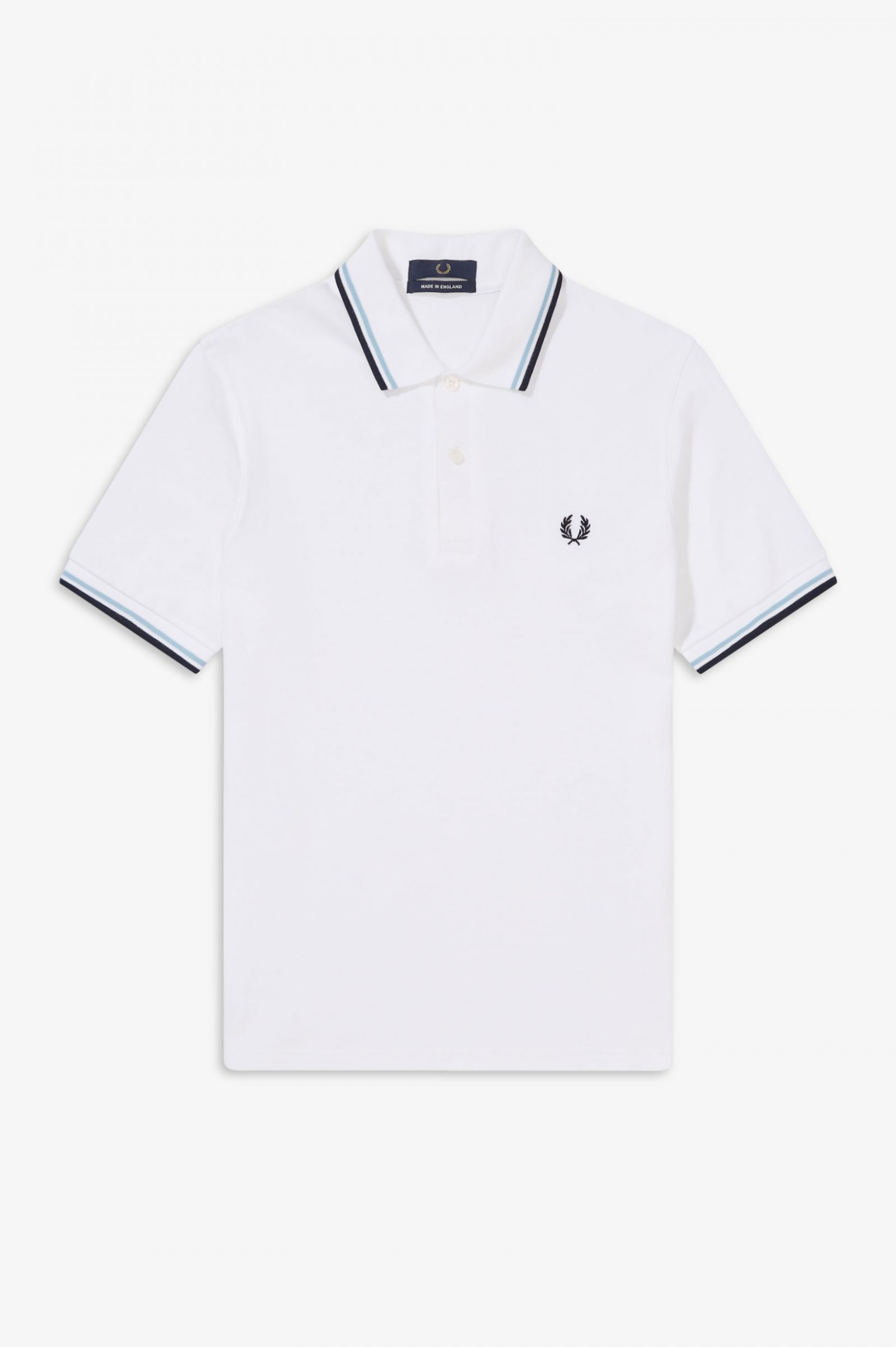 Fred Perry Fred Perry Reissues Original Twin Tipped Polo White Ice Navy