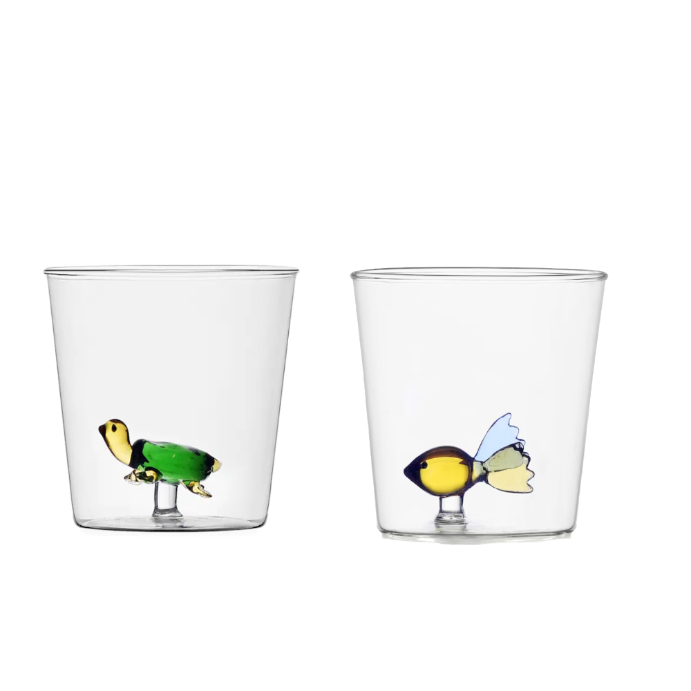 Animal Farm - Set of 2 tumblers - Turtle and Fish