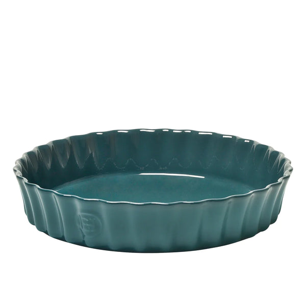 - Deep Flan Dish - Blue Flame - 32cms