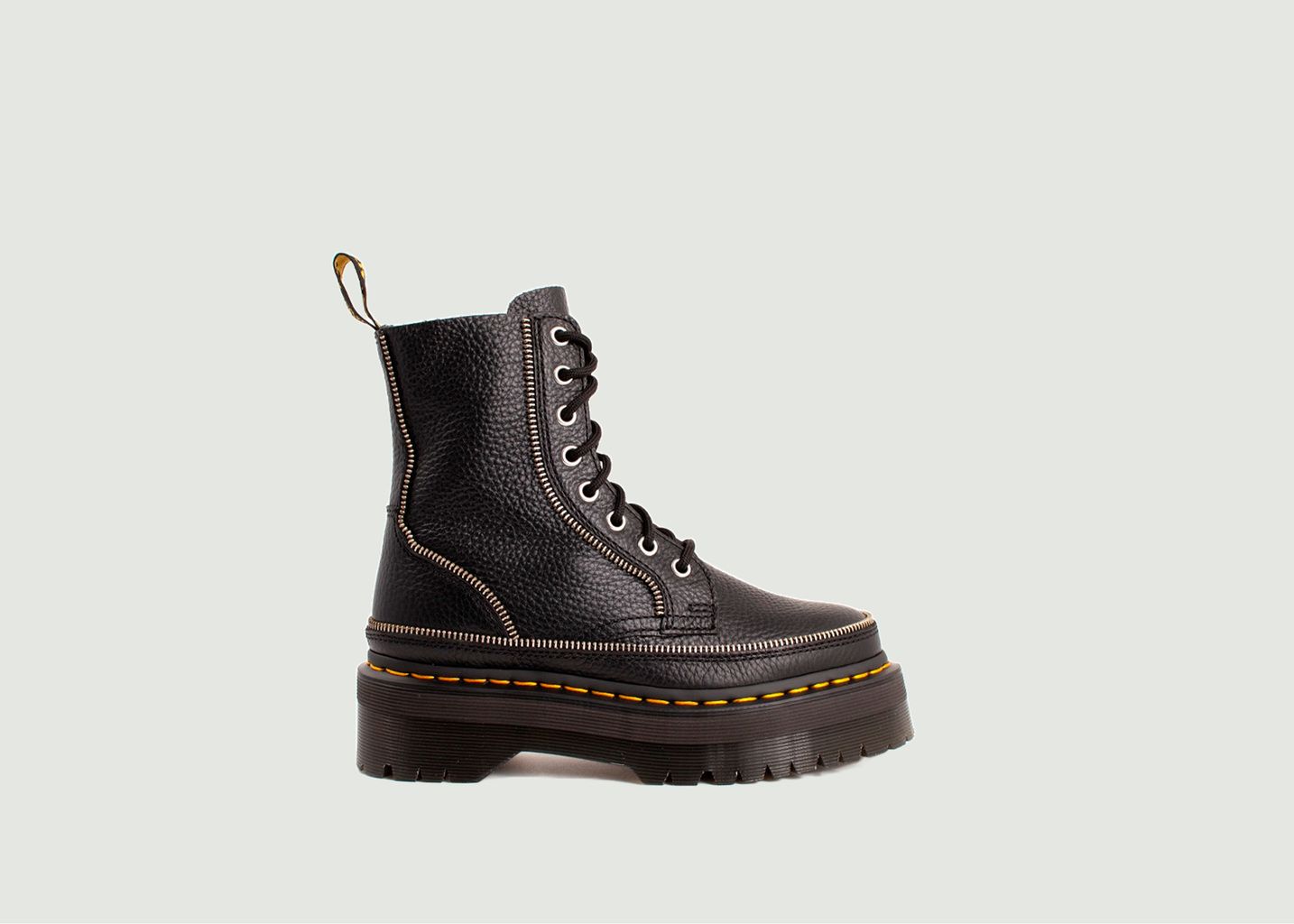 Jadon Zip Boots Black Milled Nappa