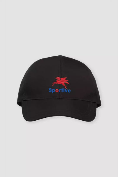 Black pegasus cap