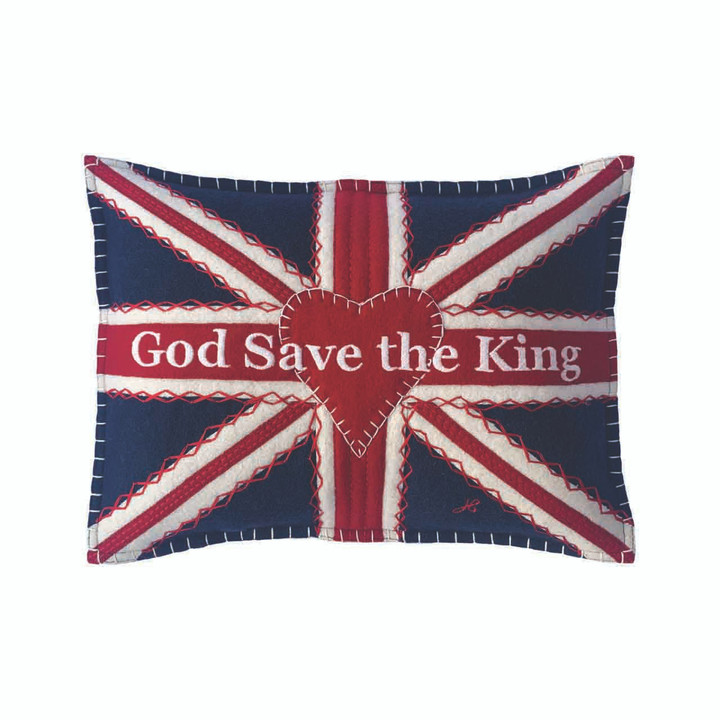 Coronation Cushion - Union Jack God Save the King