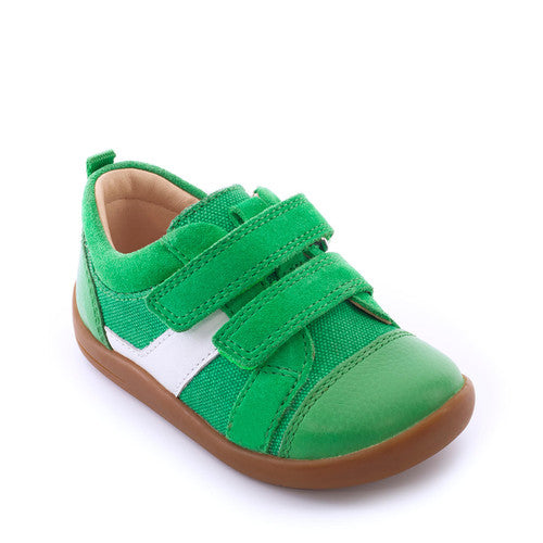 StartRite Maze Leather/canvas Trainers (green)